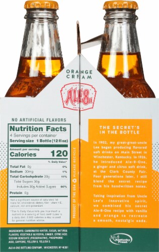 Ale-8-One® Orange Cream Soda Perspective: right