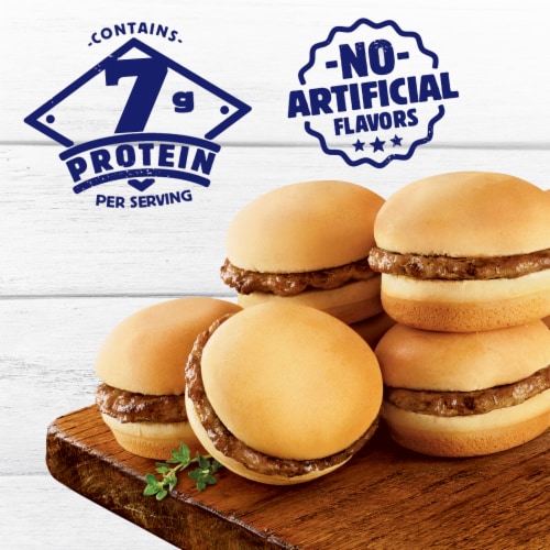 Odom's Tennessee Pride Sausage And Biscuits Breakfast Sandwiches Perspective: right
