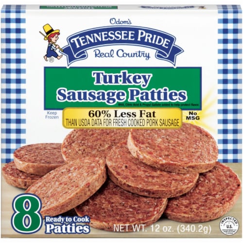 Odom's Tennessee Pride Turkey Sausage Patties Perspective: right