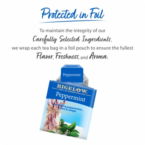 Bigelow® Peppermint Herbal Tea Bags Perspective: right