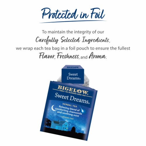 Bigelow® Sweet Dreams® Caffeine Free Herbal Tea Bags Perspective: right