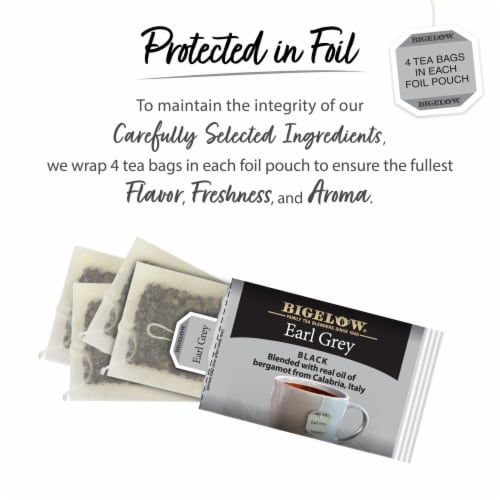Bigelow® Earl Grey Black Tea Tea Bags Perspective: right