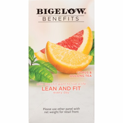 Bigelow Benefits Lean and Fit Citrus & Oolong Tea Bags Perspective: right