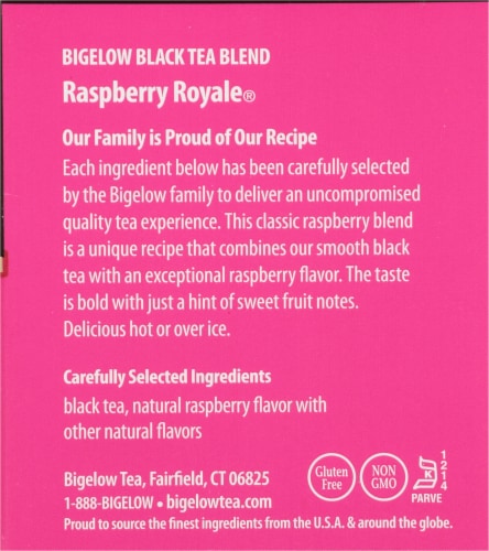 Bigelow® Raspberry Royale Black Tea Bags Perspective: right