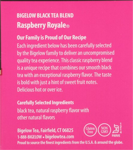 Bigelow® Raspberry Royale Black Tea Bags Perspective: right