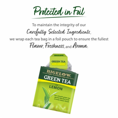 Bigelow® Green Tea with Lemon Tea Bags Perspective: right