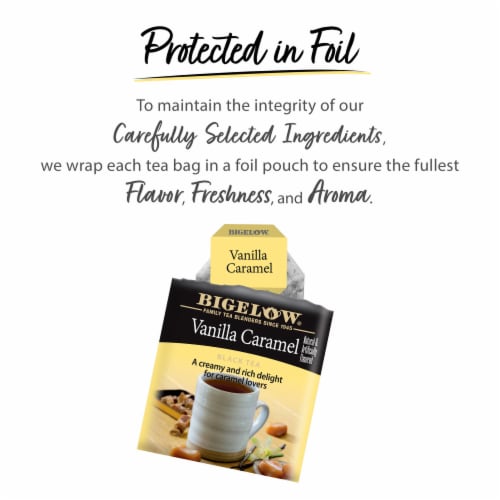 Bigelow® Vanilla Caramel Black Tea Bags Perspective: right