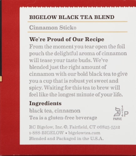 Bigelow Cinnamon Stick Black Tea Perspective: right