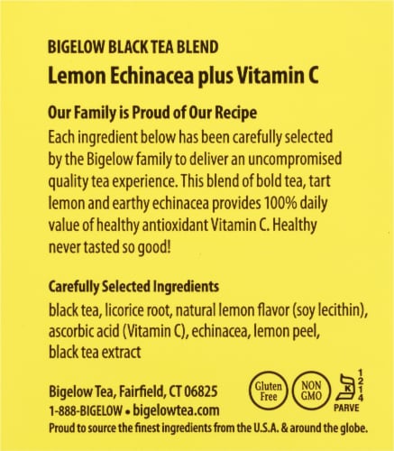 Bigelow Lemon & Echinacea Vitamin C Black Tea Bags