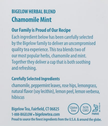 Bigelow Chamomile Mint Herbal Tea Bags Perspective: right