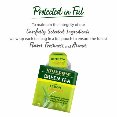 Bigelow® Decaffeinated Green Tea Bags with Lemon Perspective: right