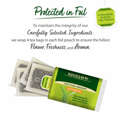Bigelow® Organic Decaffeinated Green Tea Perspective: right