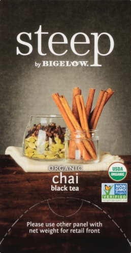 Steep By Bigelow Organic Chai Black Tea Perspective: right