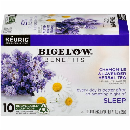 Bigelow Benefits Chamomile & Lavender Herbal Tea K-Cup Pods Perspective: right