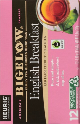Bigelow English Breakfast Black Tea Pods Perspective: right