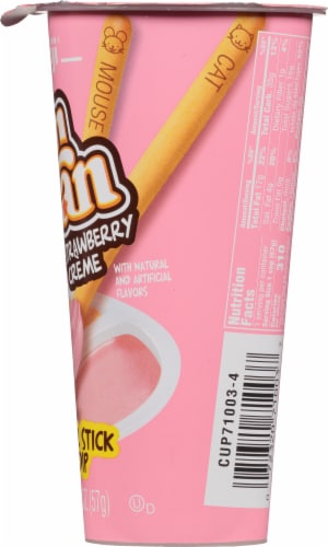 MEIJI: Cracker Stick with Dip Yan Yan Strawberry, 2 oz