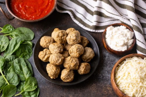 Shady Brook Farms® Fully Cooked Italian Style Turkey Meatballs Perspective: right