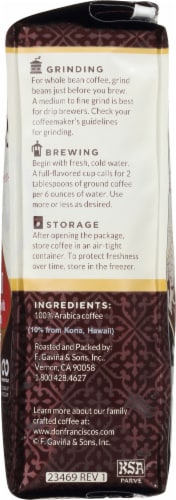 Don Francisco's Coffee Family Reserve® Kona Blend Medium Roast Whole Bean Coffee Perspective: right