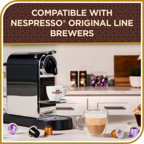 Don Francisco's® Coffee Pods for Nespresso Original Machines Espresso Clasico Dark Roast Perspective: right