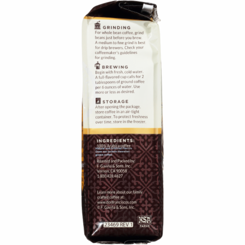Don Francisco's Coffee Family Reserve Hawaiian Hazelnut Flavor Medium Roast Ground Coffee Perspective: right