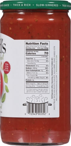 Mid's® Tomato Basil True Sicilian Pasta Sauce Perspective: right