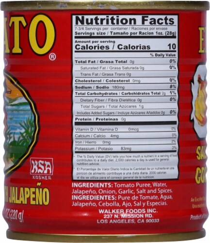 El Pato® Tomato Sauce with Jalapeno Perspective: right