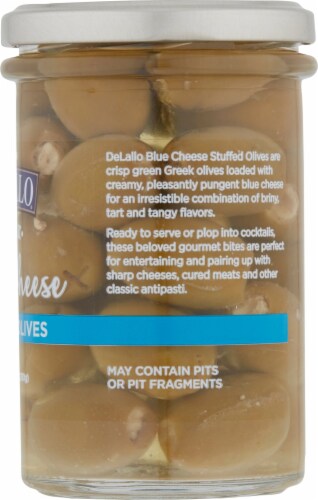 DeLallo® Greek Blue Cheese Stuffed Olives Perspective: right
