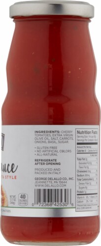 DeLallo® Italian Margherita Style Pizza Sauce Perspective: right