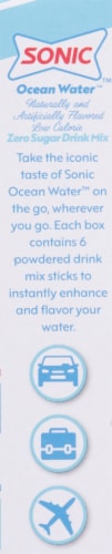 Sonic™ Ocean Water™ Zero Sugar Drink Mix Singles to Go! Perspective: right