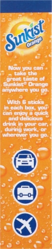 Sunkist® Soda Singles to Go Orange Drink Mix Perspective: right