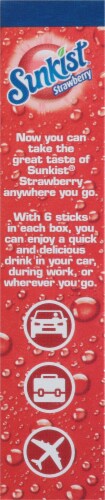 Sunkist® Soda Singles to Go Strawberry Drink Mix Perspective: right