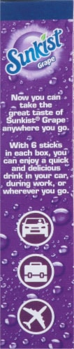 Sunkist® Soda Singles to Go Grape Drink Mix Perspective: right