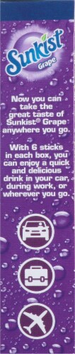 Sunkist® Soda Singles to Go Grape Drink Mix Perspective: right