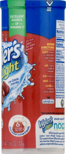 Wyler's Light Cherry Low Calorie Drink Mix Packets Perspective: right