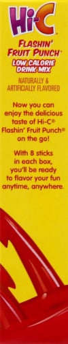 Hi-C® Flashin Fruit Punch Singles to Go Drink Mix Perspective: right