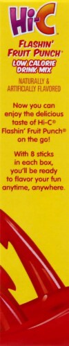 Hi-C® Flashin Fruit Punch Singles to Go Drink Mix Perspective: right
