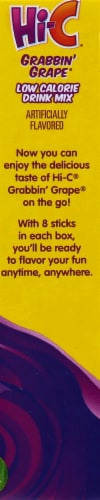 Hi-C Grabbin Grape Singles to Go Drink Mix Perspective: right