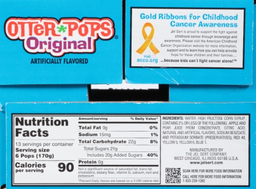 Otter Pops® Original Assorted Freezer Pops Perspective: right