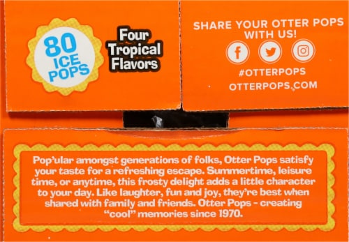 Otter Pops® Tropical Freezer Pops Perspective: right