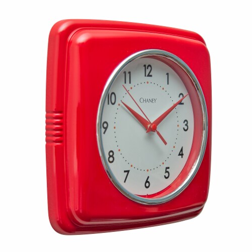 Chaney Wall Clock - Red Perspective: right