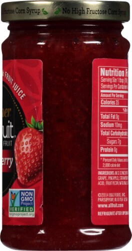 Polaner® All Fruit® Strawberry Fruit Spread Perspective: right