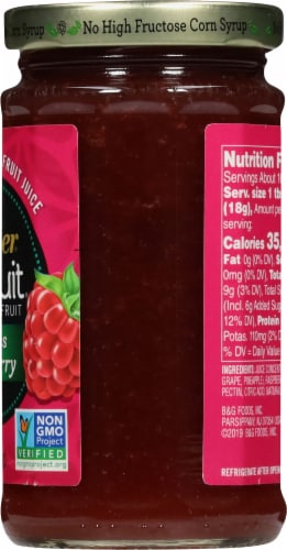 Polaner® All Fruit Seedless Raspberry Fruit Spread Perspective: right