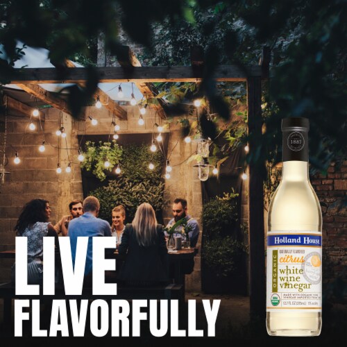 Holland House® Organic Citrus Flavored White Wine Vinegar Perspective: right
