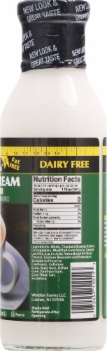 Walden Farms Original Cream Calorie Free Coffee Creamer Perspective: right