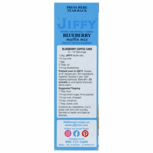 Jiffy® Blueberry Muffin Mix Perspective: right