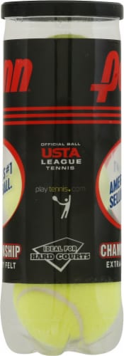 Penn® Championship Extra-Duty Yellow Felt Tennis Balls Perspective: right