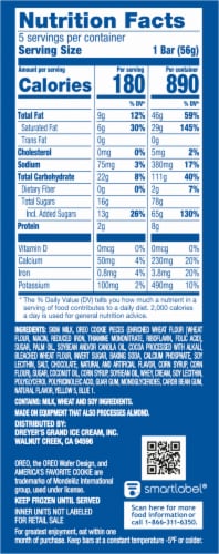 OREO® Mint Frozen Dessert Dairy Bars Perspective: right