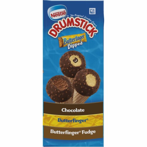 Drumstick Butterfinger Dipped Sundae Cones Variety Pack Perspective: right