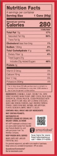 Drumstick Kit Kat® Frozen Dairy Dessert Cones Perspective: right