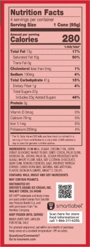 Drumstick Kit Kat® Frozen Dairy Dessert Cones Perspective: right